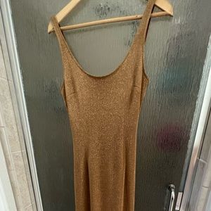 Gold Sparkle evening dress